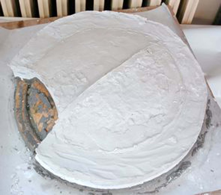 Preparazione dello stampo in gesso